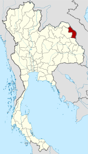 Karte von Thailand  mit der Provinz Nakhon Phanom hervorgehoben