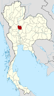 Karte von Thailand  mit der Provinz Phichit hervorgehoben