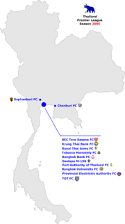 Thailand Premier League 2006 Map.jpg