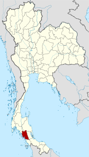 Karte von Thailand  mit der Provinz Trang hervorgehoben