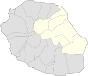 Lage des Arrondissement Saint-Benoît im Département Réunion