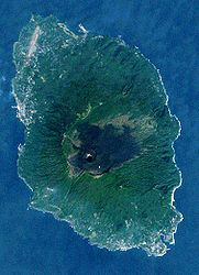 Landsat-Bild von Izu-Ōshima
