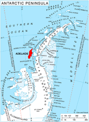 Lage von Adelaide-Insel