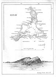 Landkarte und Zeichnung von 1889