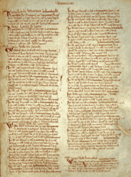 Seite des Domesday Books