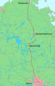 Strecke der Preußische Nordbahn