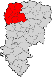 Lage des Arrondissement Saint-Quentin im Département Aisne