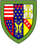 Queens’ College heraldic shield