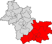 Lage des Arrondissement Romorantin-Lanthenay im Département Loir-et-Cher