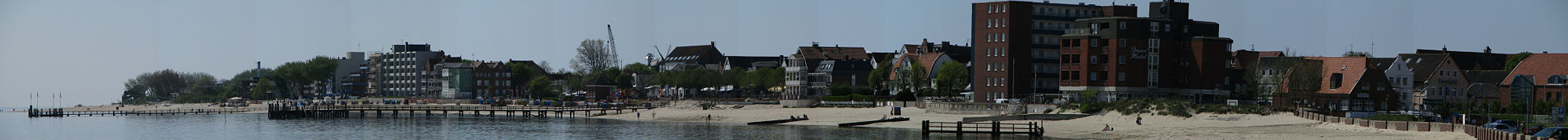 Panoramabild der Strandpromenade von Wyk aus dem Jahr 2008