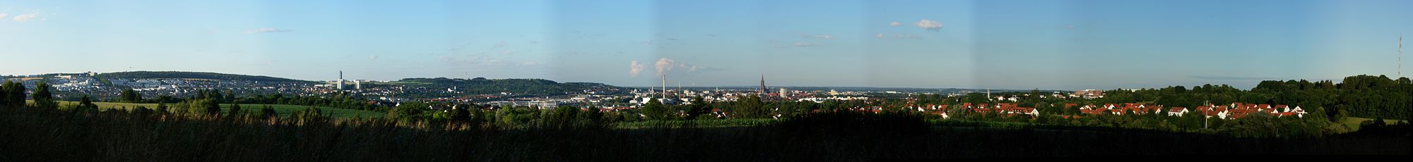 Panoramabild der Ulmer Weststadt.