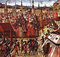 Belagerung von Jerusalem, mittelalterliche Darstellung