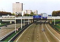 Europastraße 19 bei Rijswijk, kurz vor Den Haag