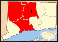 Karte Erzbistum Hartford