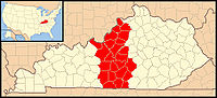 Karte Erzbistum Louisville