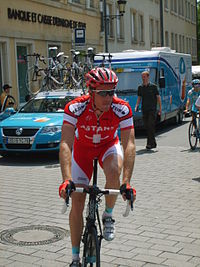 Grégory Rast vor der zweiten Etappe der Luxemburg-Rundfahrt 2007