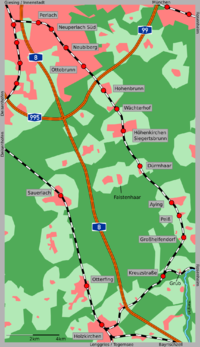 Strecke der Bahnstrecke München-Giesing–Kreuzstraße