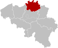 Karte Bistum Antwerpen