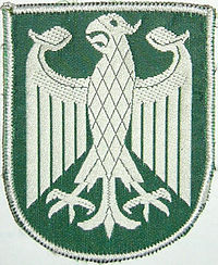 Ärmelabzeichen des Bundesgrenzschutzes von Oktober 1952 bis 1976