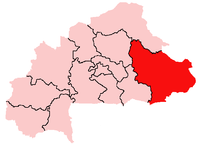 Karte Bistum Fada N’Gourma