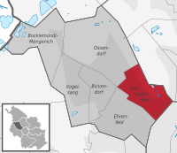 Lage des Stadtteils Neuehrenfeld im Stadtbezirk Ehrenfeld