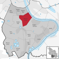 Lage des Stadtteils Marienburg im Stadtbezirk 2