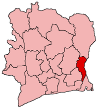 Karte Bistum Abengourou