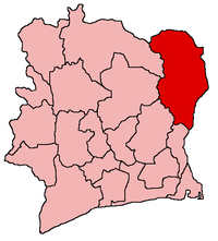 Karte Bistum Bondoukou