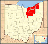 Karte Bistum Cleveland
