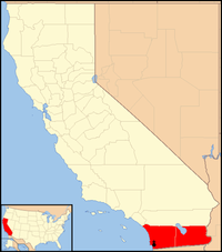 Karte Bistum San Diego