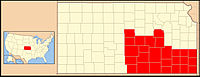 Karte Bistum Wichita