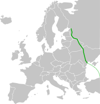 Verlauf der Europastraße 95
