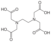 Strukturformel von Ethylendiamintetraessigsäure