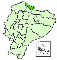 Karte Bistum Tulcán