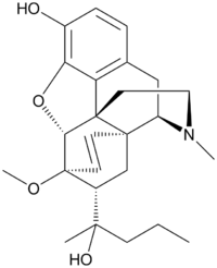 Strukturformel von Etorphin