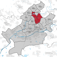 Lage des Ortsbezirks Nord-Ost