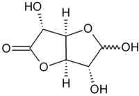 Acetal-Struktur von γ-Glucuronolacton