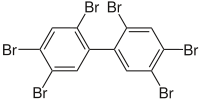 Strukturformel von 2,2',4,4',5,5'-Hexabrombiphenyl