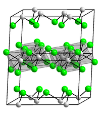 Strukturformel von Yttrium(III)-chlorid