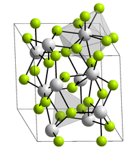 Kristallstruktur von Plutonium(III)-fluorid