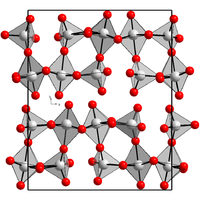Kristallstruktur von Rhenium(VII)-oxid