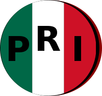 Shield Institutionellen Revolutionären Partei Mexiko.