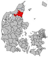 Lage von Aalborg in Dänemark