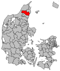 Lage von Brønderslev in Dänemark