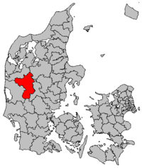 Lage von Herning Kommune in Dänemark