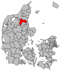 Lage von Rebild in Dänemark