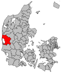 Lage von Ringkøbing-Skjern in Dänemark