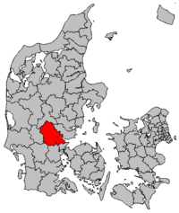Lage von Vejle in Dänemark
