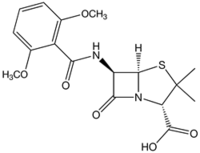 Struktur von Methicillin
