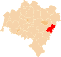 Lage des Powiats in der Woiwodschaft